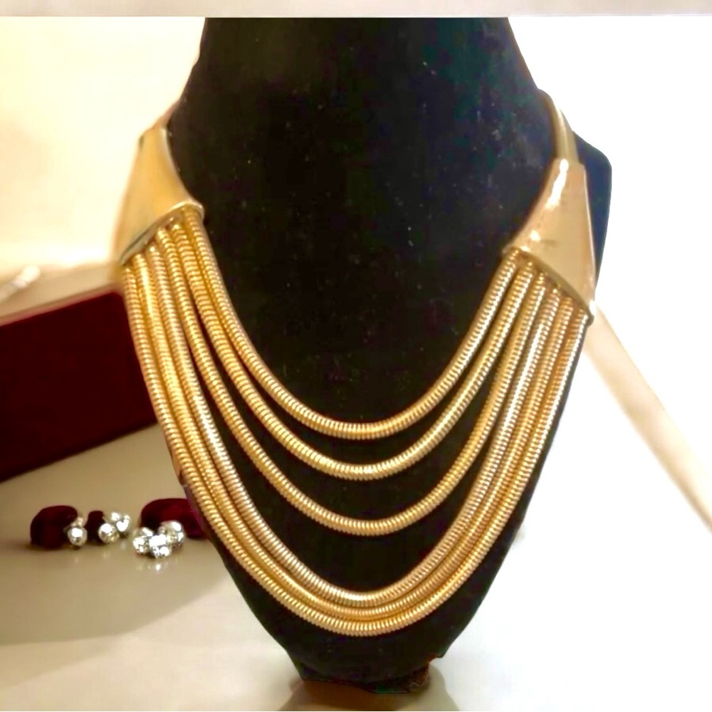 Ramona Interlocking Watchband Collar Necklace